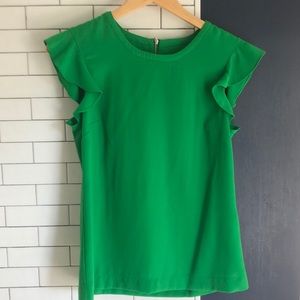 Fun green Jcrew top